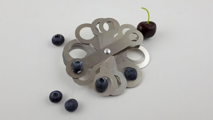 Blueberries / Cherries pocket sizerdiam. 15-32 mm (1 mm pitch)