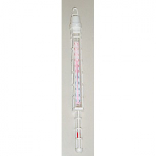 Control thermometers in plastic cage