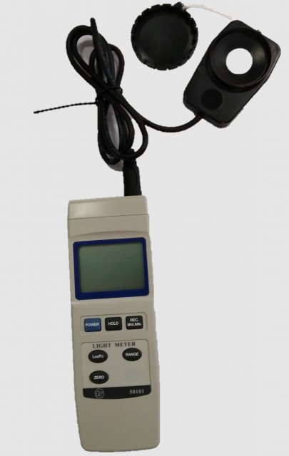 Digital luxmeter.