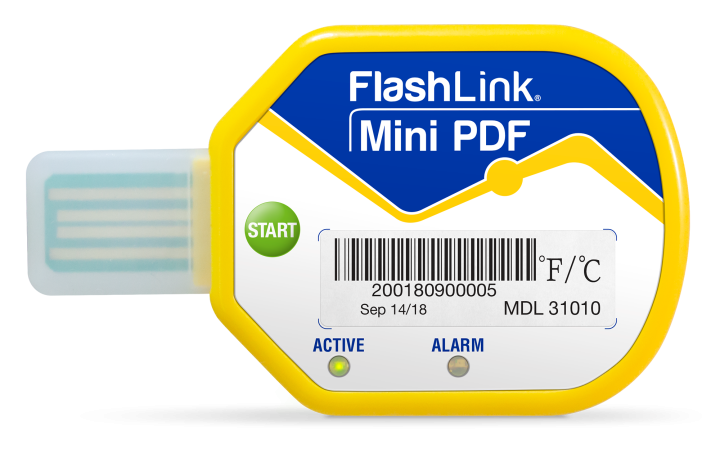 FlashLink Registratore di temperatura datalogger compatto e monouso