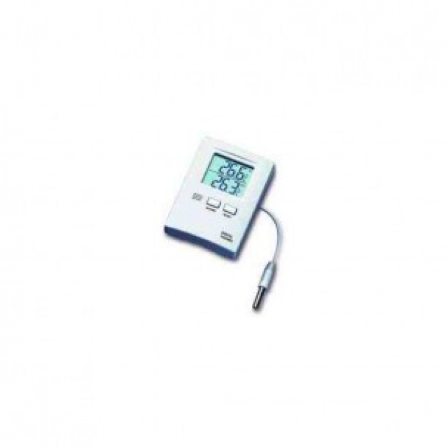 Min/max thermometer with probe