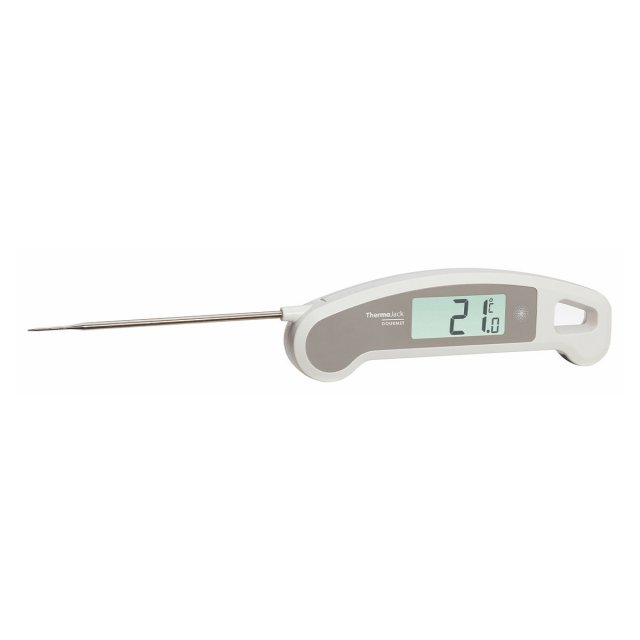 Pocket digital thermometer with pointed probe