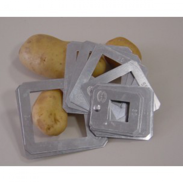 Potato sizer 11- squared rings