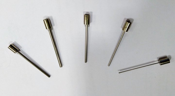 Set of plungers (1-1.5-2-2.5-3 mm) for penetrometer