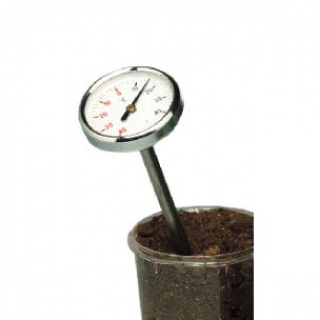 Soil thermometer with probe