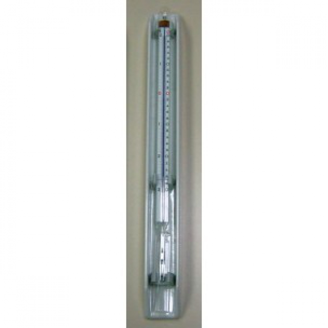 Termometro per cella frigorifera/esterno div. 1/10°C con vaschetta